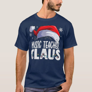 Camiseta Professor de Música Santa Claus, Fato de Natal