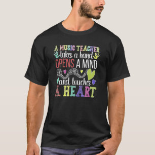 Camiseta Professor De Música Toca Ensino De Música Cardíaca