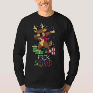 Camiseta Professor de Natal do Esquadrão PREK Dabbing Reind