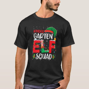 Camiseta Professor de Natal Jardim de Infância Elfo Esquadr