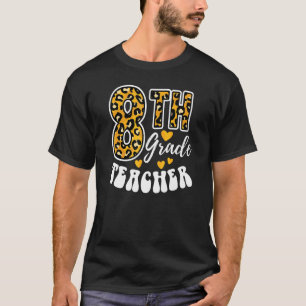 Camiseta Professor de Oitava Série Estampa de Leopardo 8º A