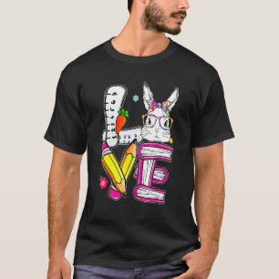 Camiseta Professor de Páscoa de amor - Coelhinho Bonito Fel