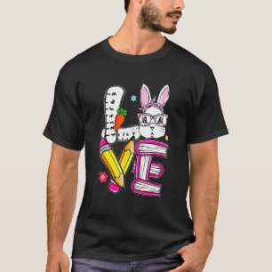 Camiseta Professor de Páscoa de amor - Coelhinho Bonito Fel