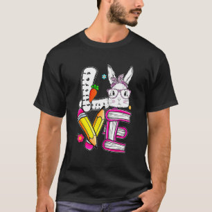Camiseta Professor de Páscoa de amor - Coelhinho Bonito Fel