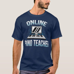 Camiseta Professor de Piano Online de Aprendizado Virtual
