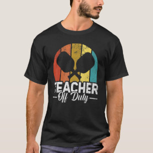Camiseta Professor de Pickleball Antigo Fora de Serviço Pic