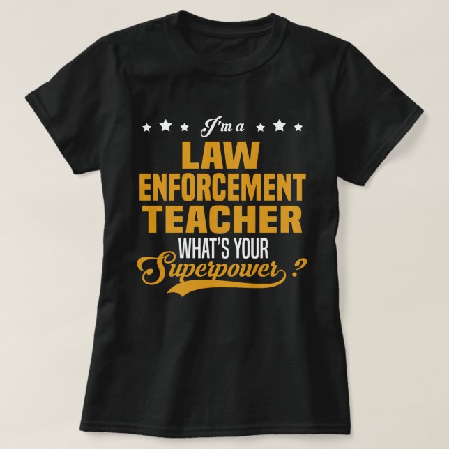 Camiseta Professor de polícia (Frente do Design)