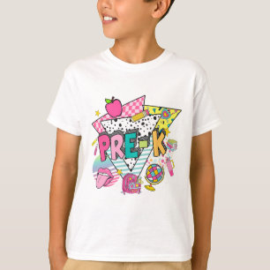 Camiseta Professor de Pré-K Aluno Volta às Aulas Primeiro D