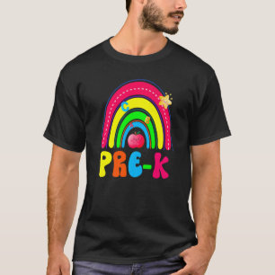 Camiseta Professor de pré-K de volta às garotas pré-Ki