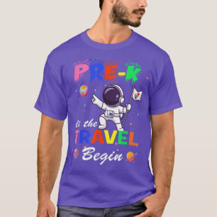 Camiseta Professor de pré-K deixe o Viagem iniciar o ensino