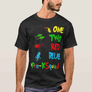 Camiseta Professor De Pré-K Nos Lugares Um Dois Peixes Azu