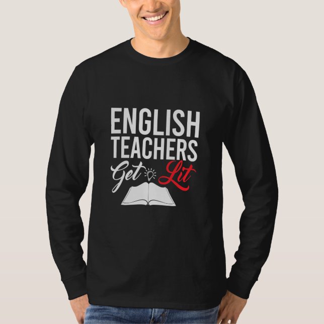 Camiseta Professor de presentes | Professores Em Inglês Fic (Frente)