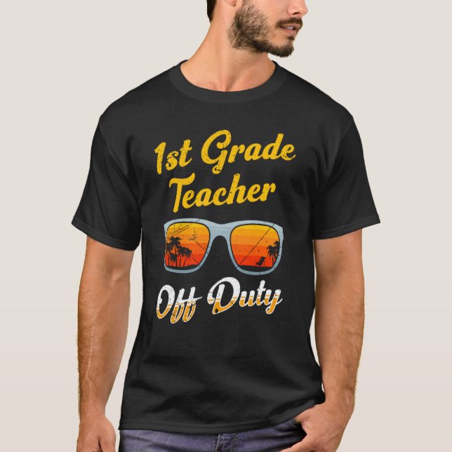 Camiseta Professor de primeira classe que se despede de pro (Frente)