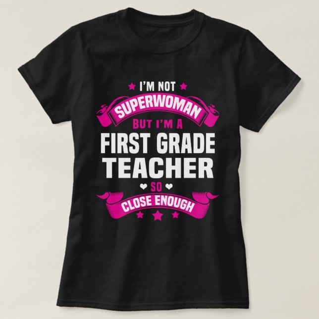 Camiseta Professor de primeiro grau (Frente do Design)