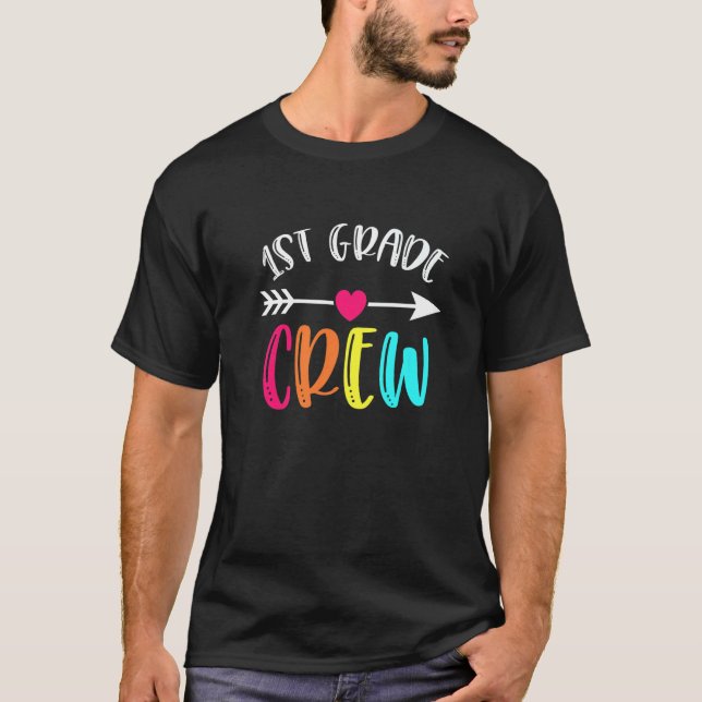 Camiseta Professor De Primeiro Grau De Volta À Tripulação D (Frente)