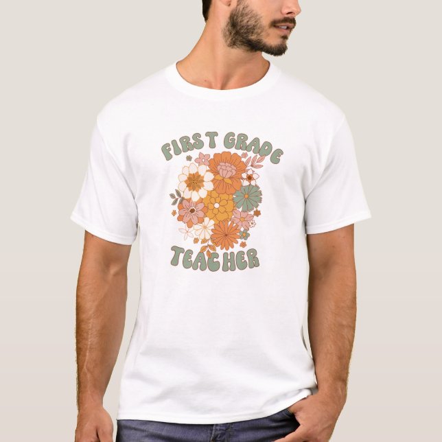 Camiseta Professor de primeiro grau em Groovy (Frente)