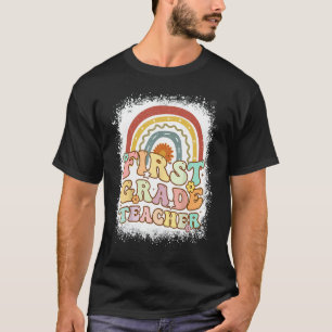 Camiseta Professor de primeiro grau Professor Retro Groovy 