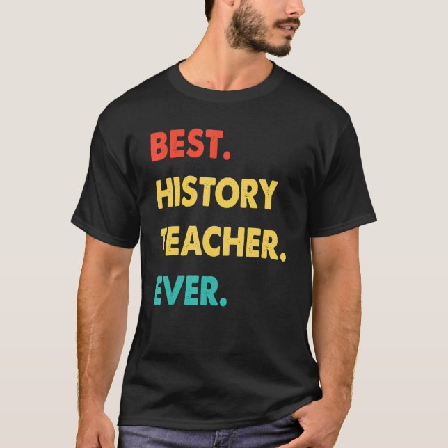 Camiseta Professor de profissão de professor de história -  (Frente)