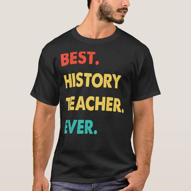 Camiseta Professor de profissão de professor de história -  (Frente)