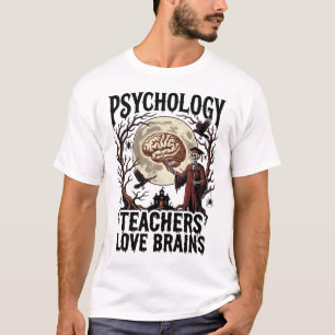 Camiseta Professor de Psicologia Amante do Cérebro de Hallo