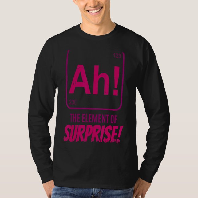 Camiseta Professor de Química Científico Ah O Elemento da S (Frente)