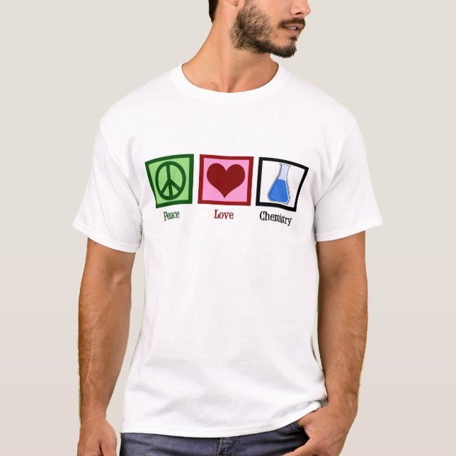 Camiseta Professor de Química do Peace Love (Frente)
