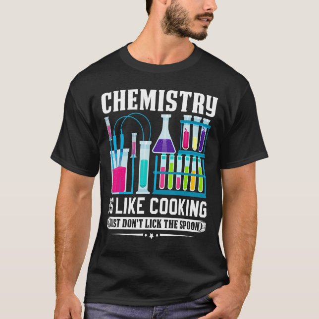 Camiseta Professor de Química é como Cozinhar, simplesmente (Frente)