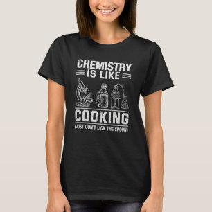 Camiseta Professor de Química é como Cozinhar, simplesmente
