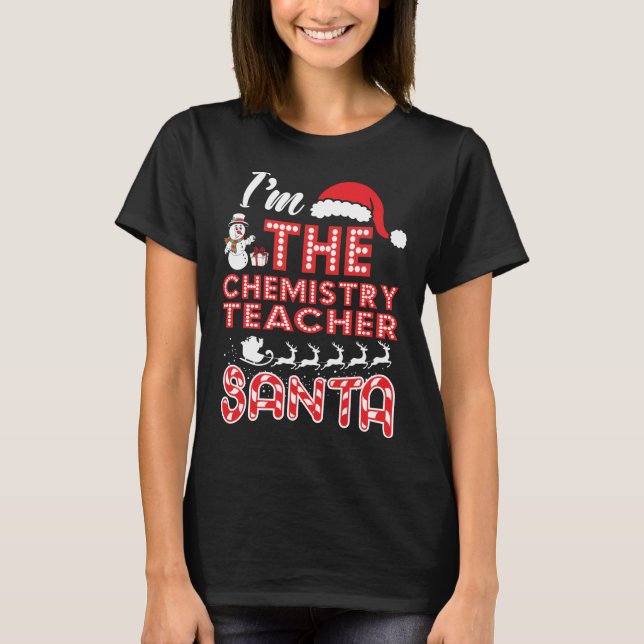 Camiseta Professor de Química Natal Eu sou a Química (Frente)