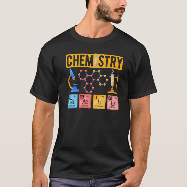 Camiseta Professor de Química — Professor de Química de Ele (Frente)