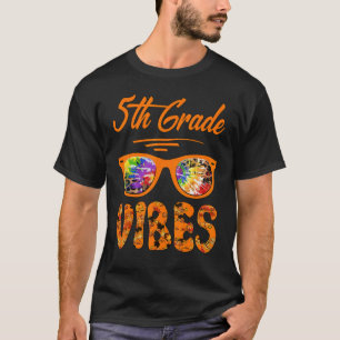 Camiseta Professor de Quinto Grau Vibes Cute Tie Die Queda