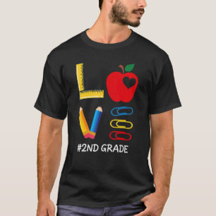 Camiseta Professor de segundo de Dia de os namorados de App