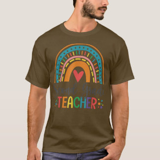 Camiseta Professor de segundo grau Engraçado Arco-Íris Colo