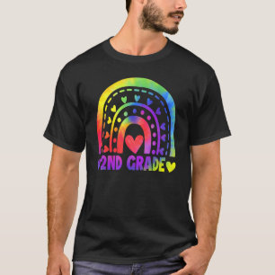Camiseta Professor de segundo grau Tie Dye Rainbow Back