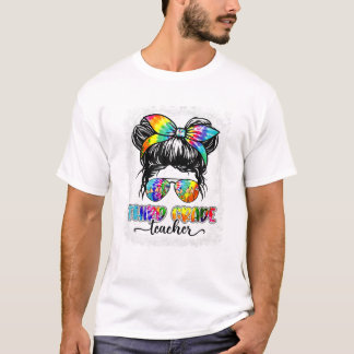 Camiseta Professor de Série Laço de Tinta Desgrenhado