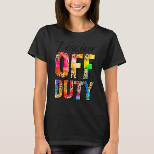 Camiseta Professor de serviço feliz no último dia do colar