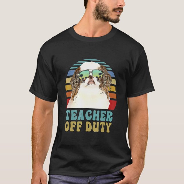 Camiseta Professor de serviço japonês Chin Dog Summer (Frente)