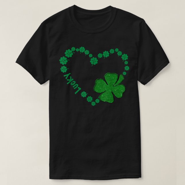Camiseta Professor de Shamrock para o Dia de São Patrício L (Frente do Design)