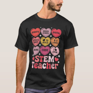 Camiseta Professor de Stem Dia dos Namorados Ciência Tecnol