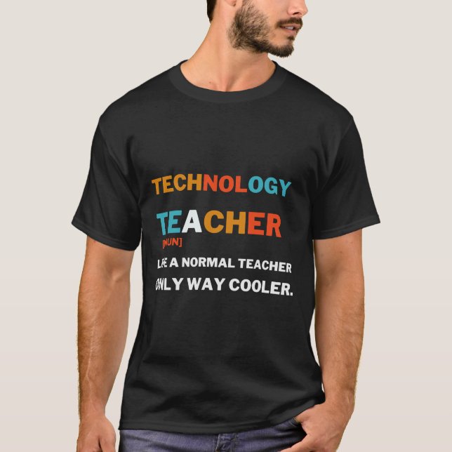 Camiseta professor de tecnologia como professor normal apen (Frente)