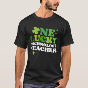 Camiseta Professor de Tecnologia de Sorte Irlandês C Rua Pa