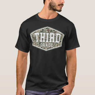 Camiseta Professor de Terceira Série Camuflado de Volta às
