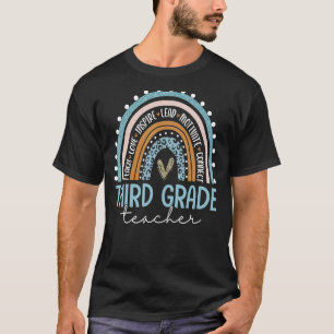 Camiseta Professor de terceiro grau Ensino e Amor inspira o