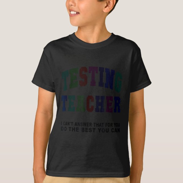 Camiseta Professor de teste engraçado dia de teste bruh mat (Frente)