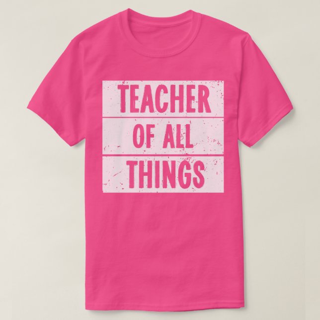 Camiseta Professor De Todas As Coisas 1 (Frente do Design)