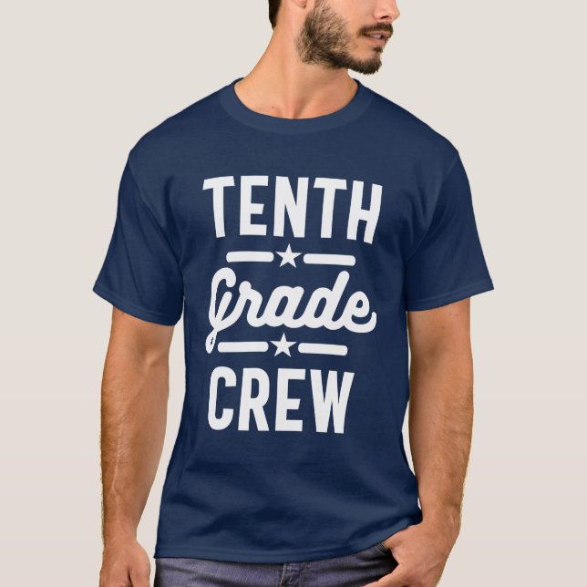 Camiseta Professor De Tripulação Do Décimo Grau De Volta À  (Frente)