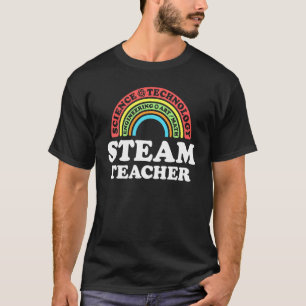 Camiseta Professor De Vapor De Volta À Escola De Ciência Do