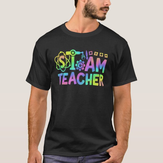 Camiseta Professor De Vapor De Volta À Escola De Ciência Do (Frente)