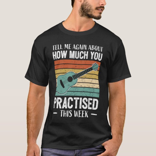Camiseta Professor de Violão Engraçado Jogador de Música Es (Frente)