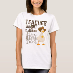 Camiseta Professor de volta à escola Cowboy Retro Goose Eng